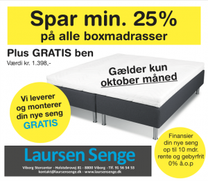 Laursensenge -25 på box madrasser
