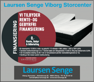 gebyrfri finansiering Laursen Senge